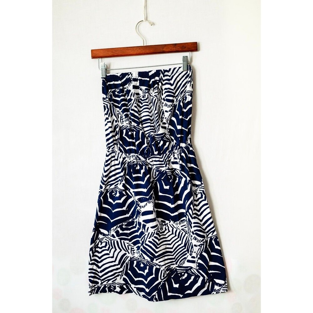 Lilly Pulitzer dress strapless summer midi XS